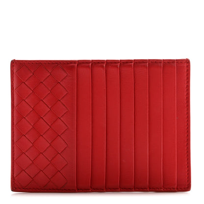 Bottega Veneta Calfskin Intrecciato Zip Card Holder Bordeaux 1 of 13