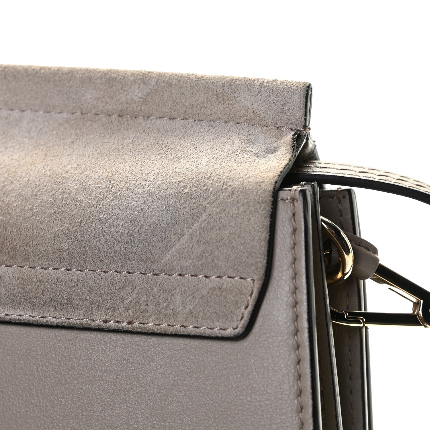 Chloe Calfskin Medium Faye Shoulder Bag Motty Grey 7 of 16
