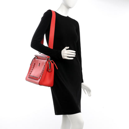 Fendi Vitello Baltico Dolce Shiny Nappa DotCom Satchel Caipiroska Bubblegum 2 of 11