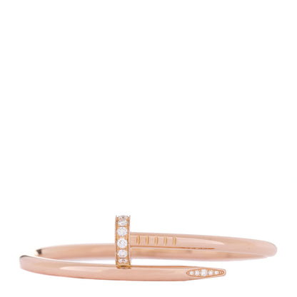 Cartier 18K Pink Gold Diamond Juste Un Clou Bracelet 15 1 of 7