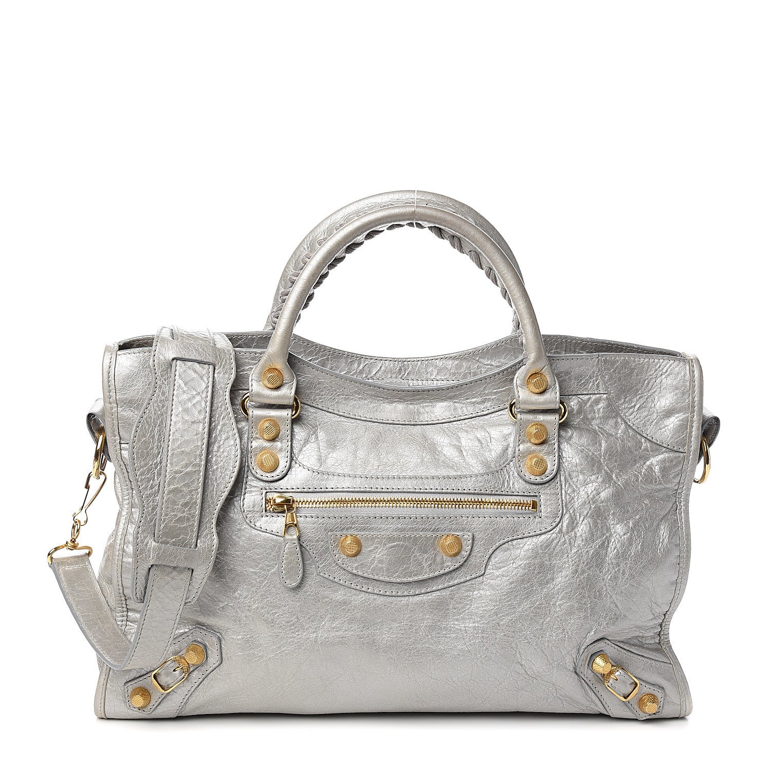 Balenciaga Agneau Giant 12 Gold Hardware City Gris Aluminum 1 of 9