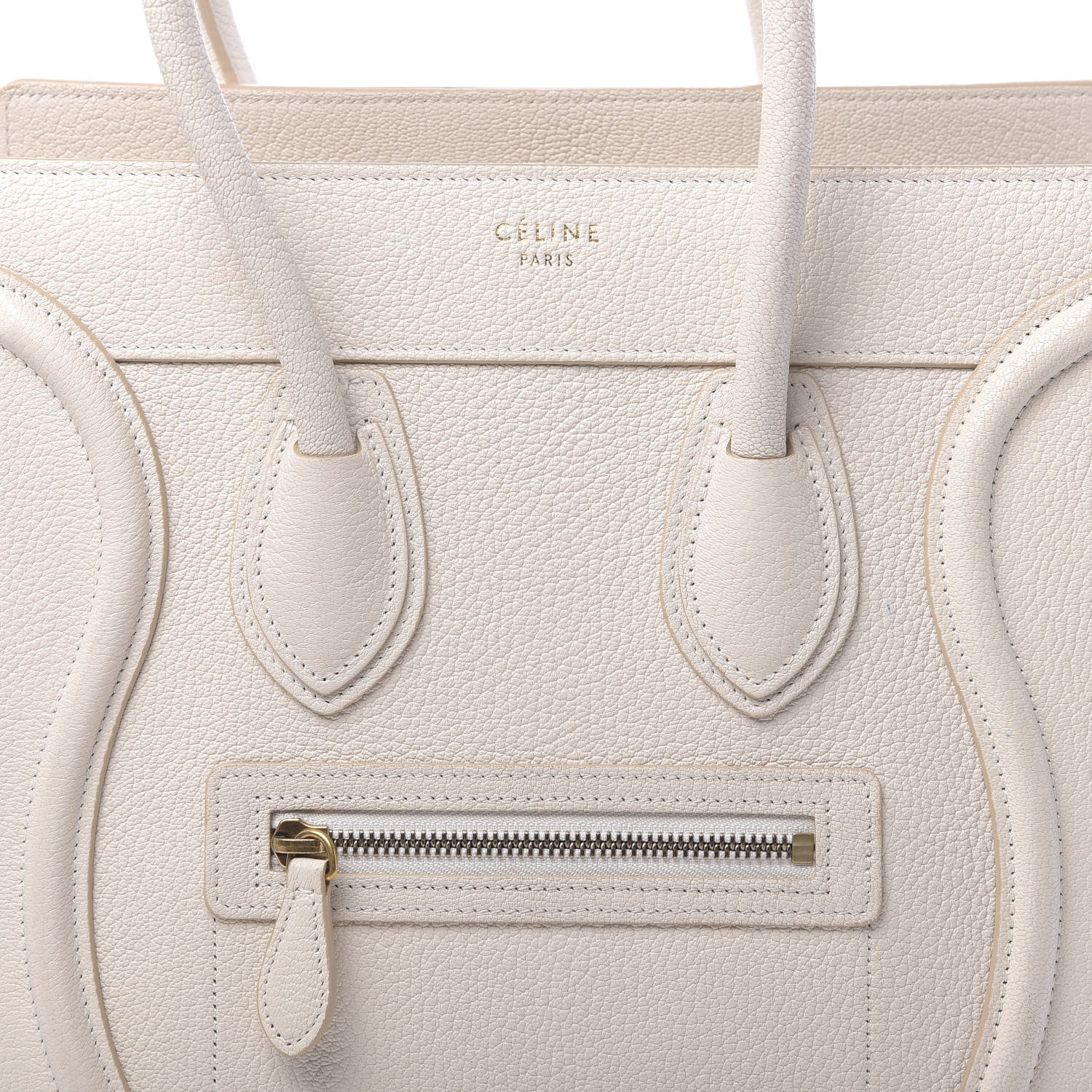 Celine Goatskin Micro Luggage White 9 of 12