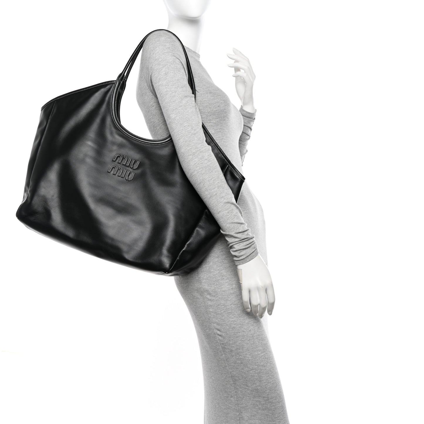 Nappa Large Ivy Tote Bag Black