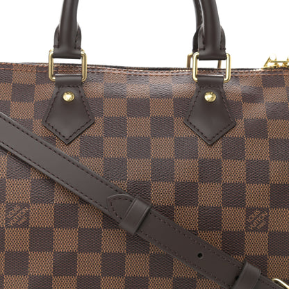 Louis Vuitton Damier Ebene Speedy Bandouliere 25 8 of 9