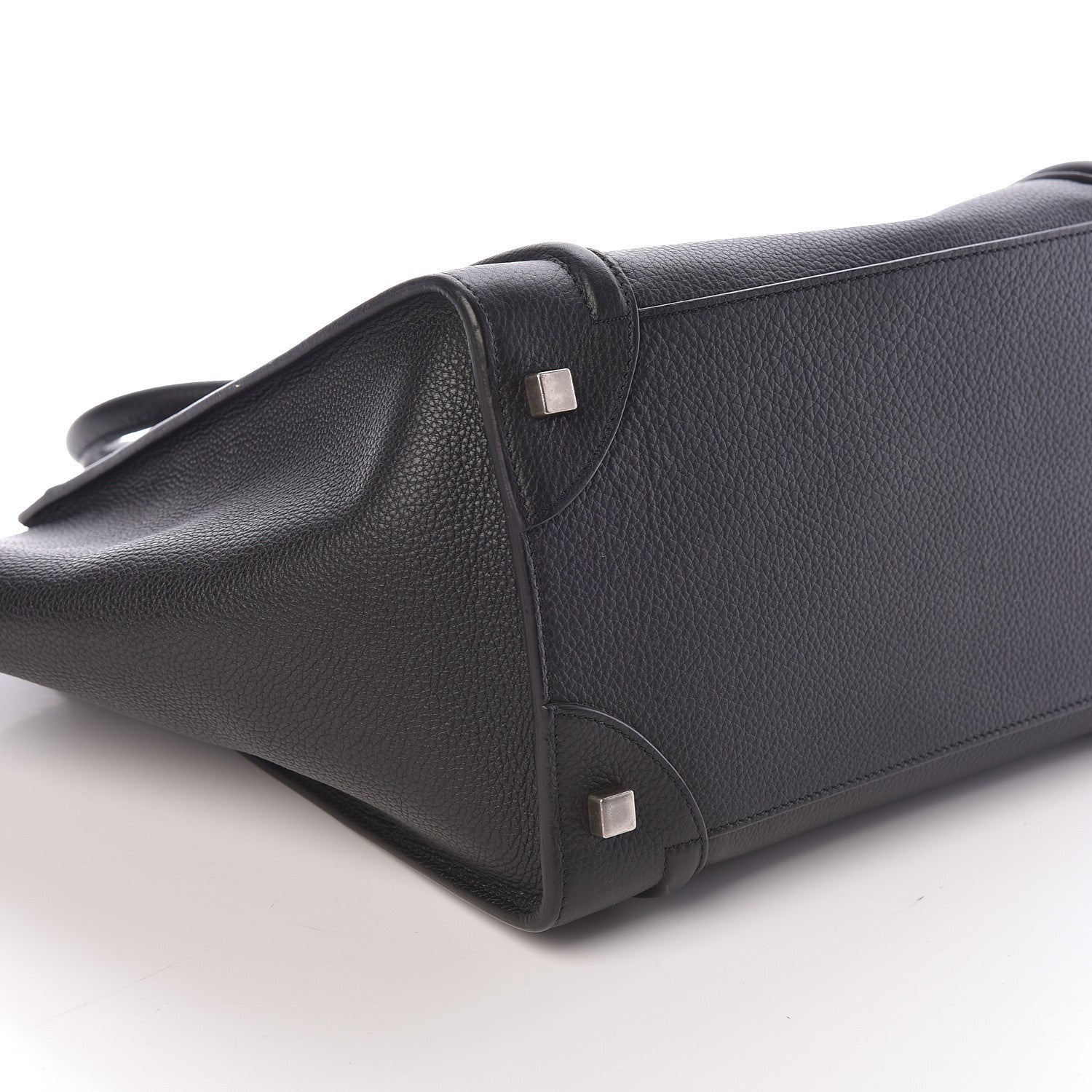 Celine Drummed Calfskin Mini Luggage Black 8 of 8