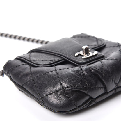 Chanel Caviar Aged Calfskin Mini Bubble Graphic Messenger Bag Black 7 of 10