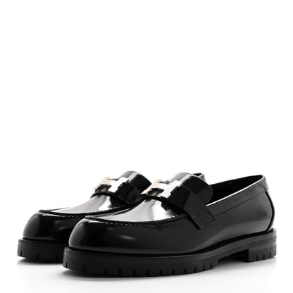 Hermes Calfskin Womens Faubourg Loafers 36 Black 3 of 8