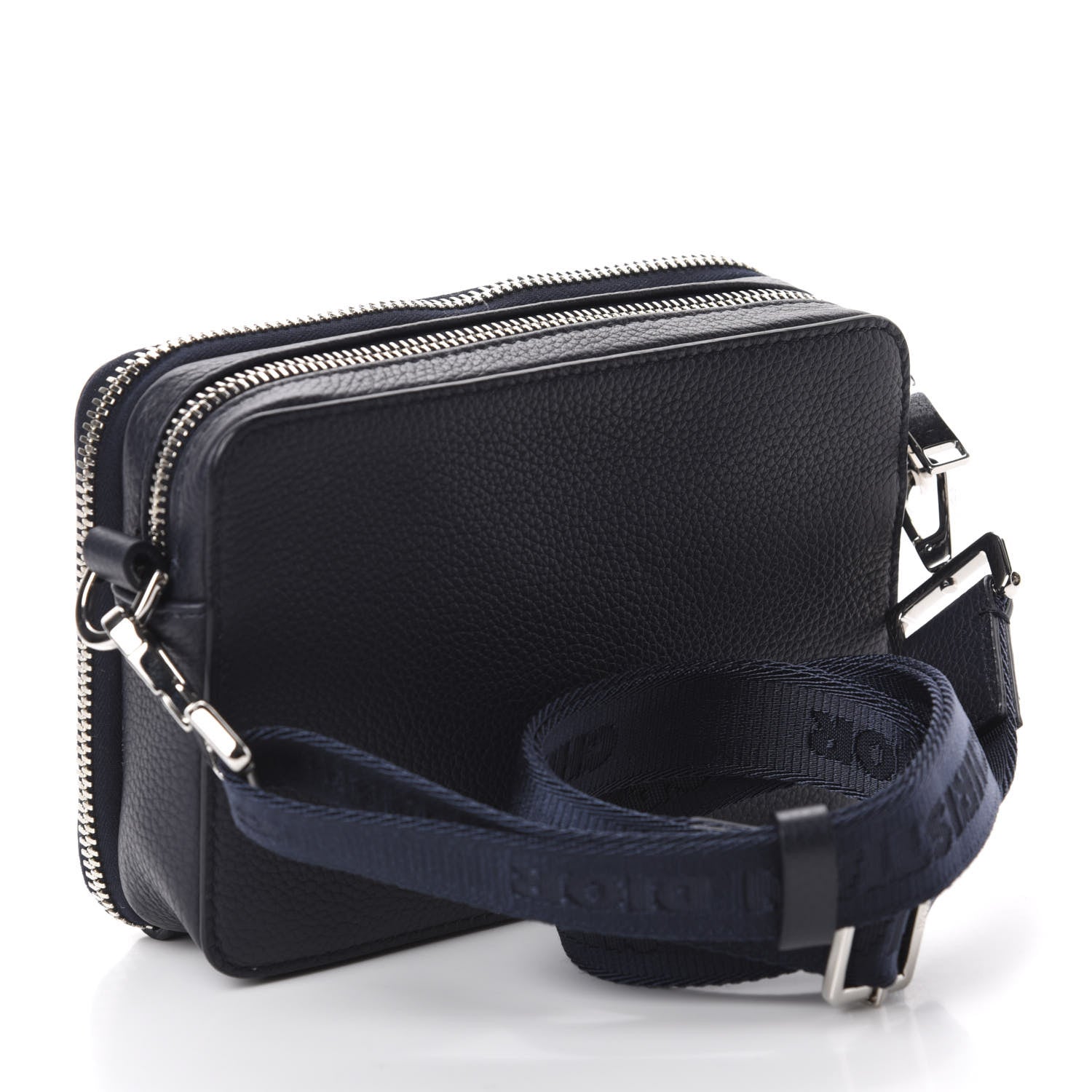 Christian Dior X AIR JORDAN Grained Calfskin Crossbody Blue 3 of 10