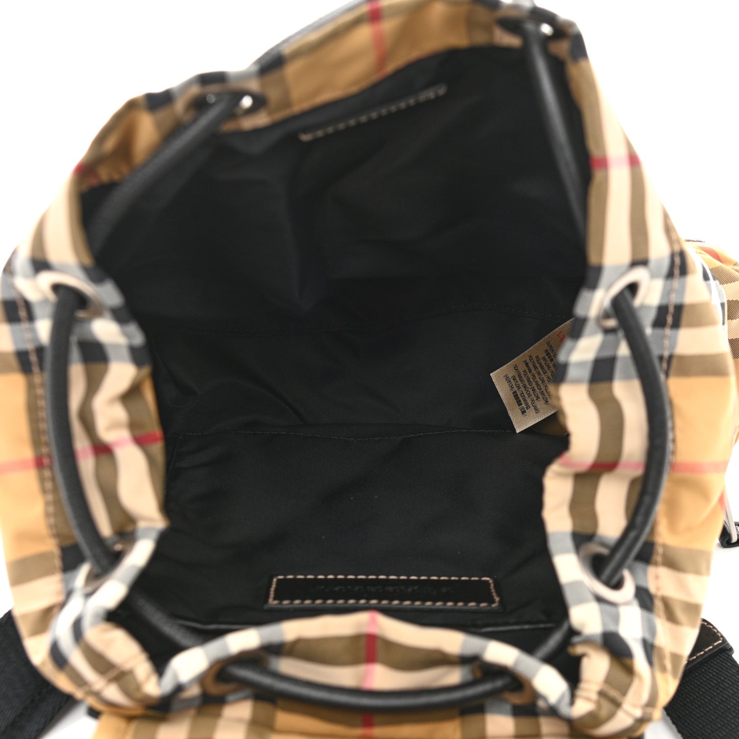 Vintage Check Small Rucksack Backpack Antique Yellow