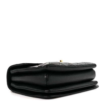 Chanel Calfskin Quilted Small Gold Top Handle Flap Black 4 of 11