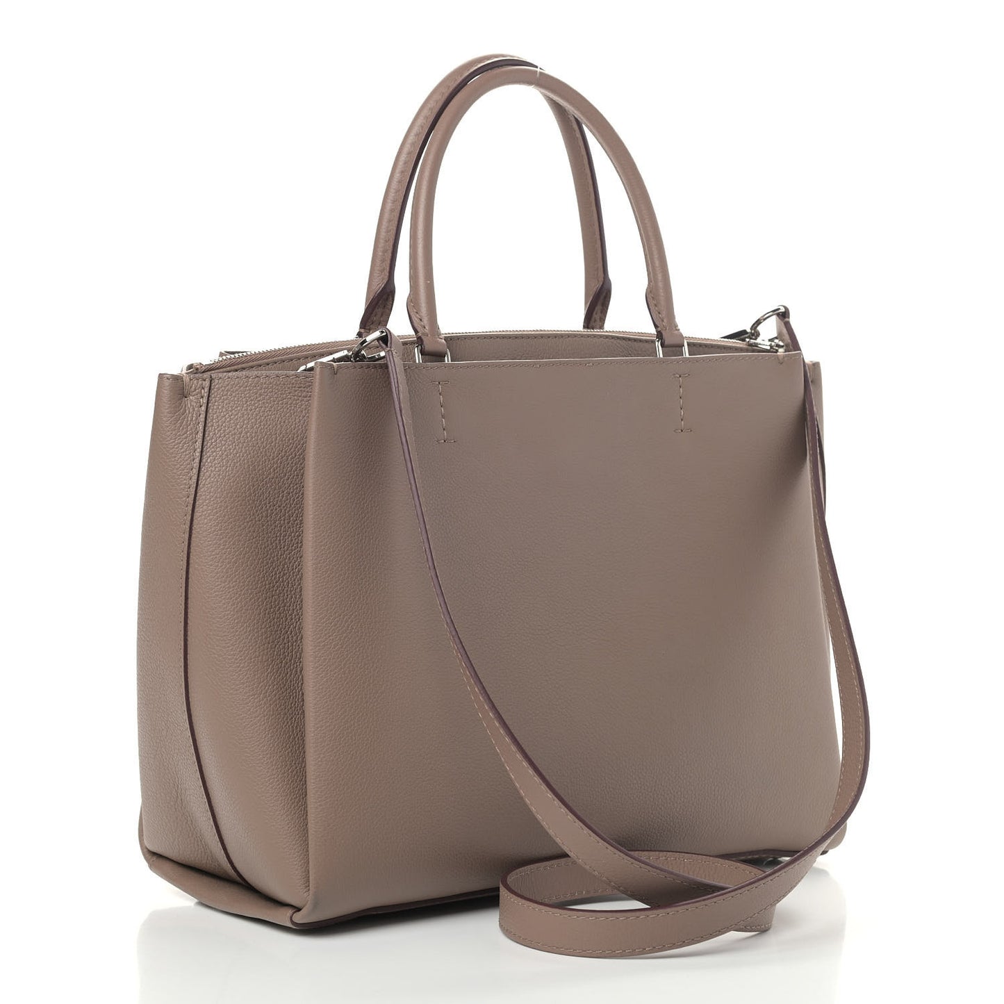 Calfskin Lockmeto Taupe Glace