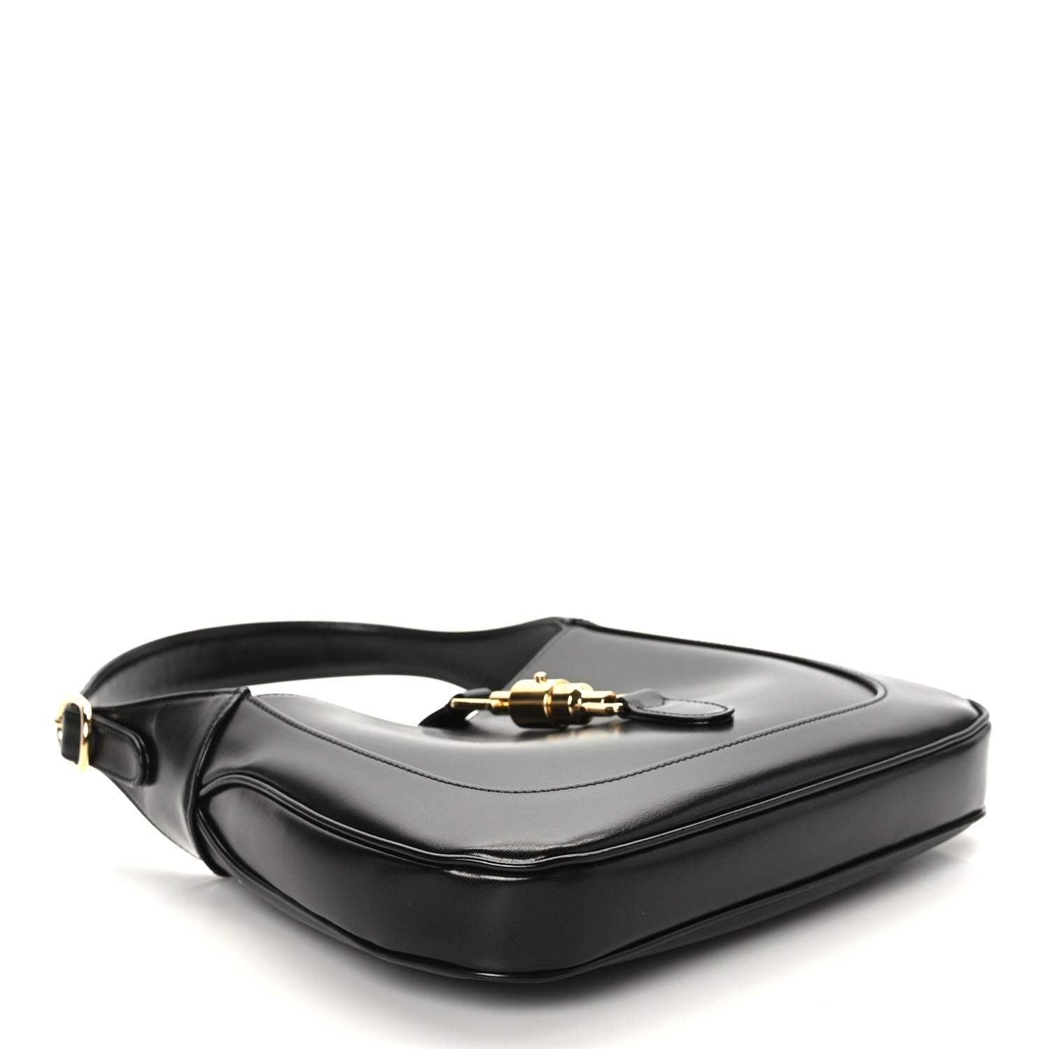 Gucci Boarded Dyana Lux Calfskin Small Jackie 1961 Hobo Black 4 of 12