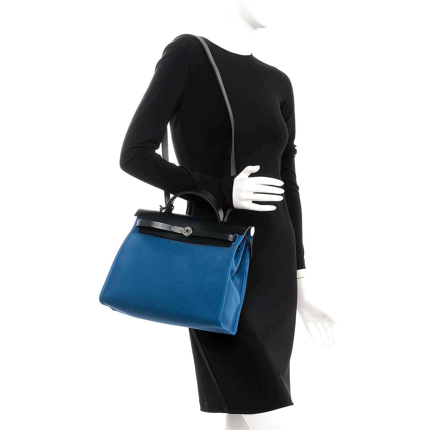 Vache Hunter Toile Herbag Zip 31 PM Bleu Zanzibar Bleu Indigo