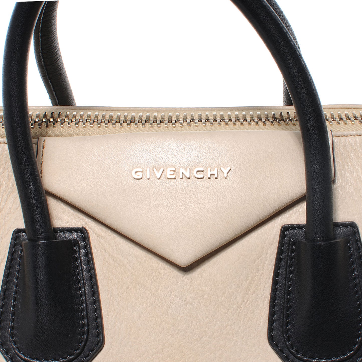 Calfskin Medium Bi-Color Antigona Cream Black