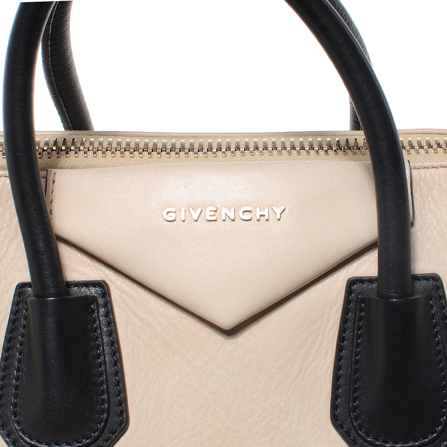 Givenchy Calfskin Medium Bi-Color Antigona Cream Black 5 of 7
