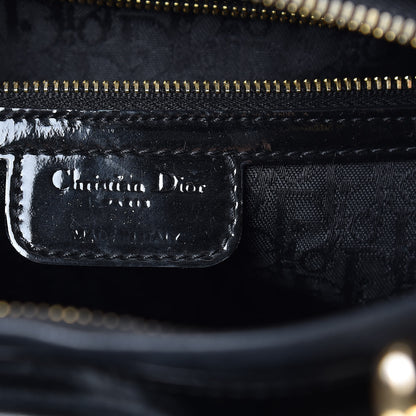Christian Dior Patent Cannage Large Lady Dior Black 6 of 14