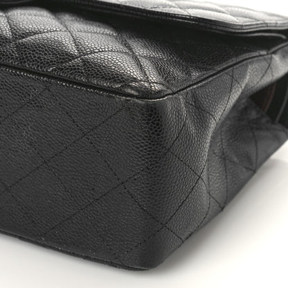 Chanel Caviar Quilted Jumbo Double Flap Black 9 of 17