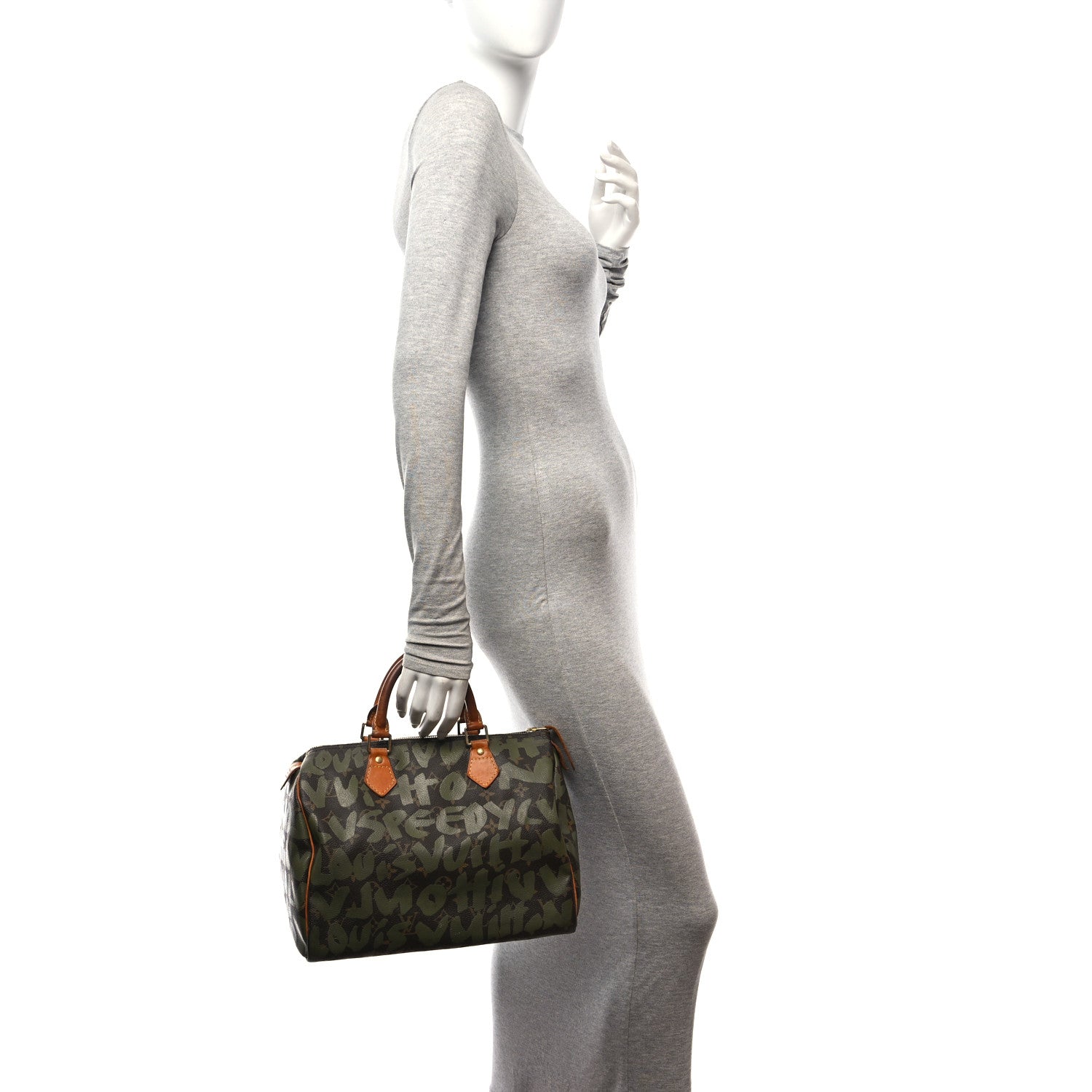 Louis Vuitton Monogram Graffiti Speedy 30 Kaki 2 of 14