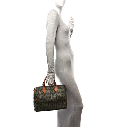 Louis Vuitton Monogram Graffiti Speedy 30 Kaki 2 of 14