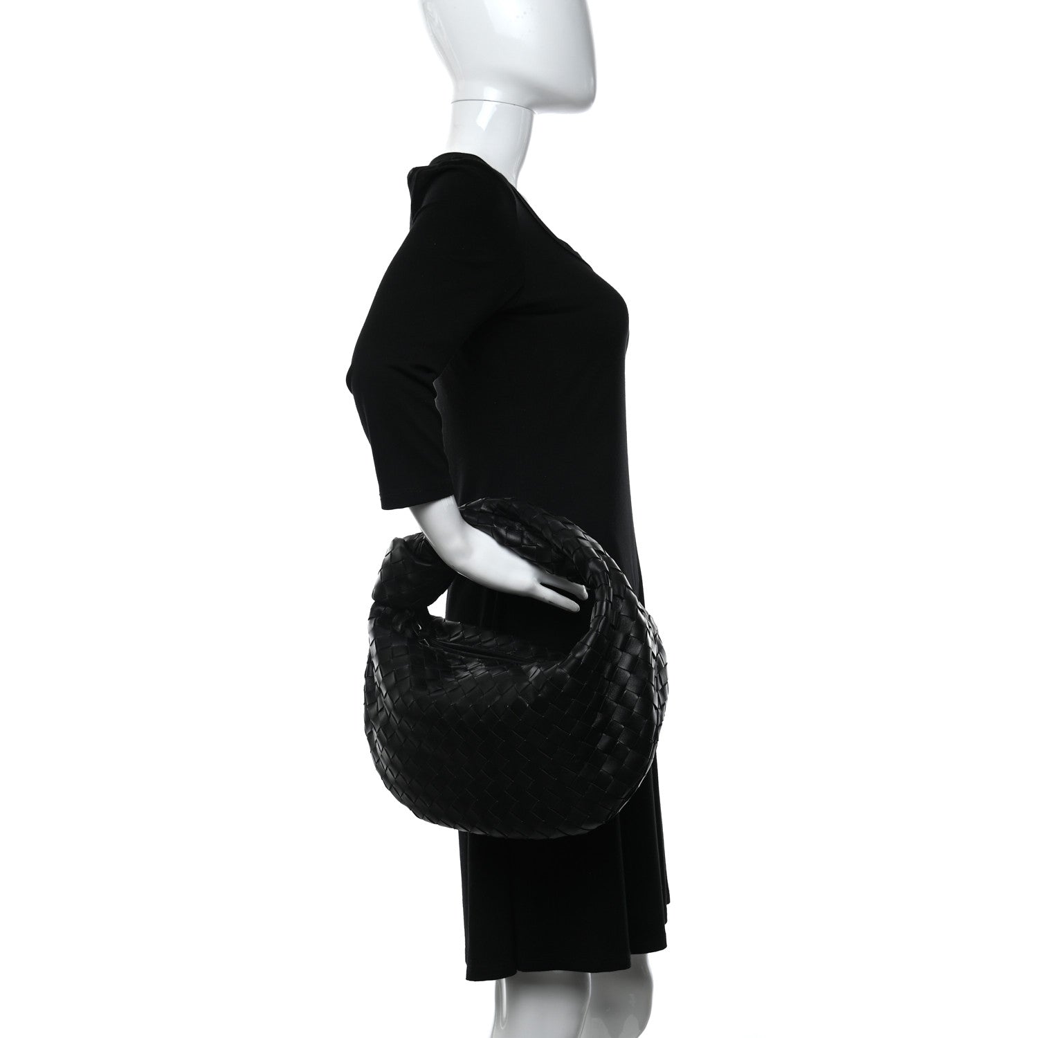 Bottega Veneta Nappa Intrecciato Teen Jodie Hobo Black 2 of 7