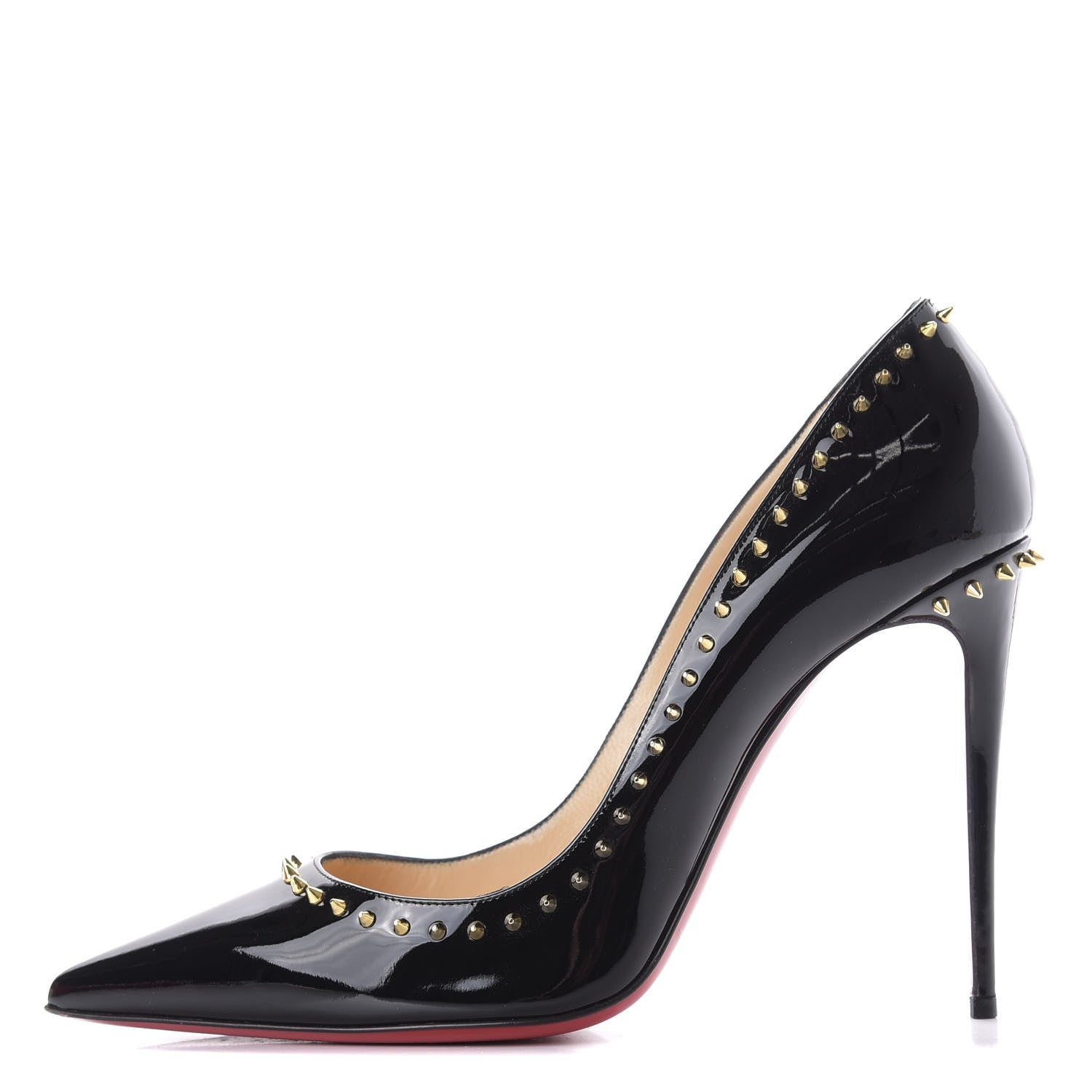 Christian Louboutin Patent Anjalina 100 Pumps 40 Black 1 of 9