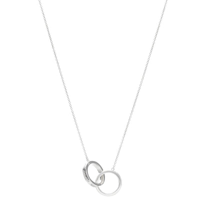 Tiffany Sterling Silver 1837 Interlocking Circles Pendant Necklace 1 of 4