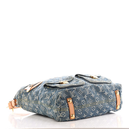 Louis Vuitton Denim Baggy GM Blue 3 of 8