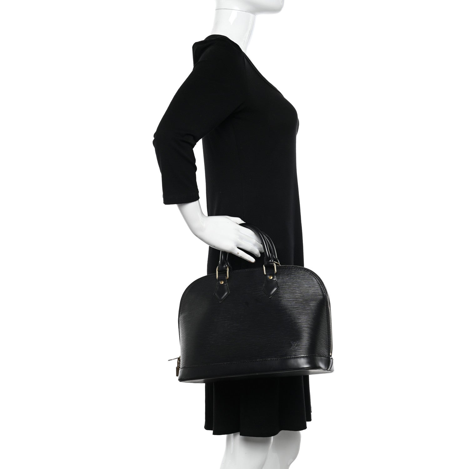 Louis Vuitton Epi Alma PM Black 2 of 16