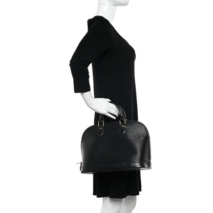 Louis Vuitton Epi Alma PM Black 2 of 16