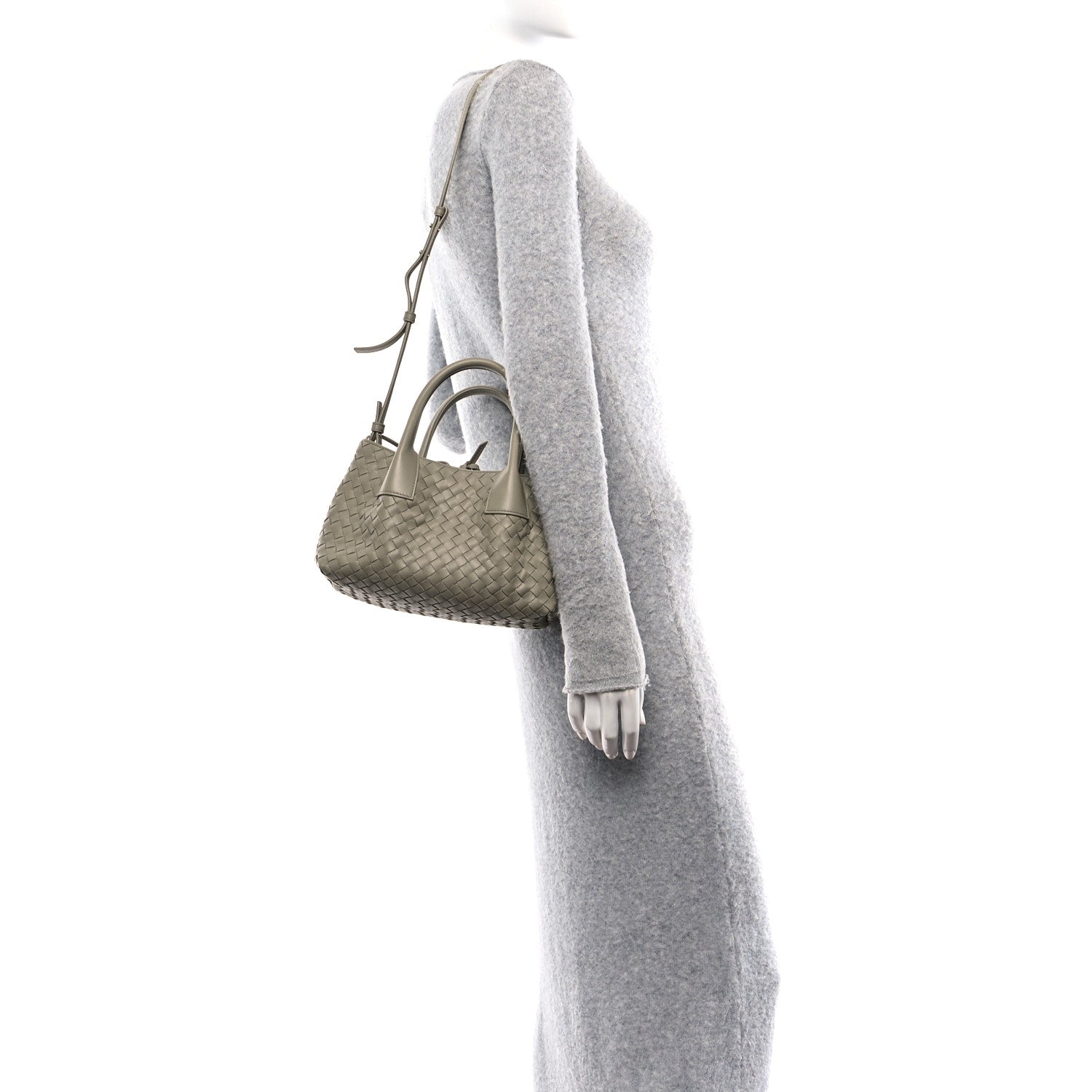 Bottega Veneta Calfskin Intrecciato Small Pinacoteca Tote Travertine Fondant 2 of 11