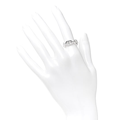 Hermes Sterling Silver PM Chaine d'Ancre Enchainee Band Ring 51 5.75 2 of 6