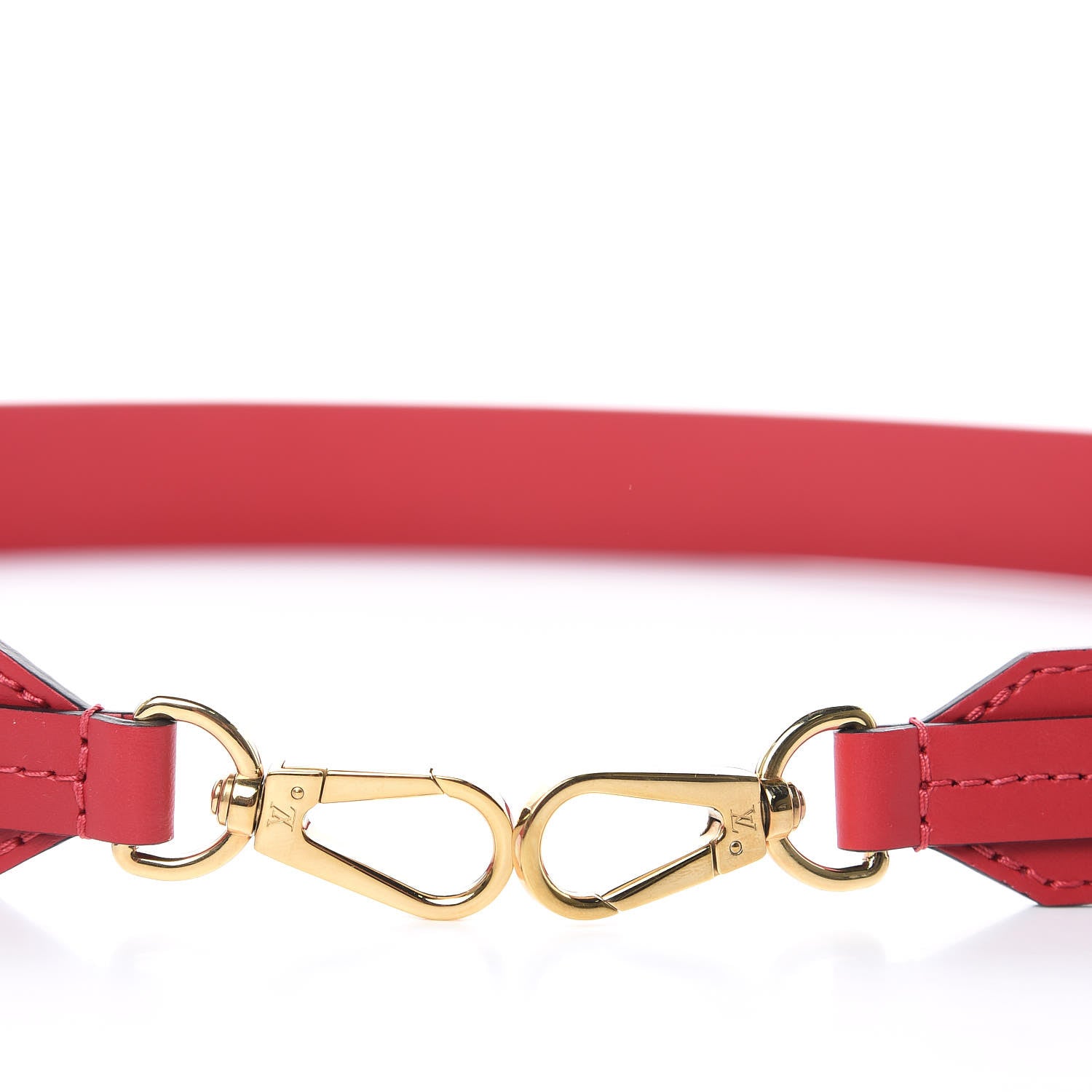 Louis Vuitton Calfskin Beaubourg Shoulder Strap Scarlet 4 of 4