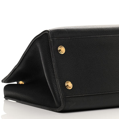 Louis Vuitton Taurillon City Steamer MM Black 8 of 14