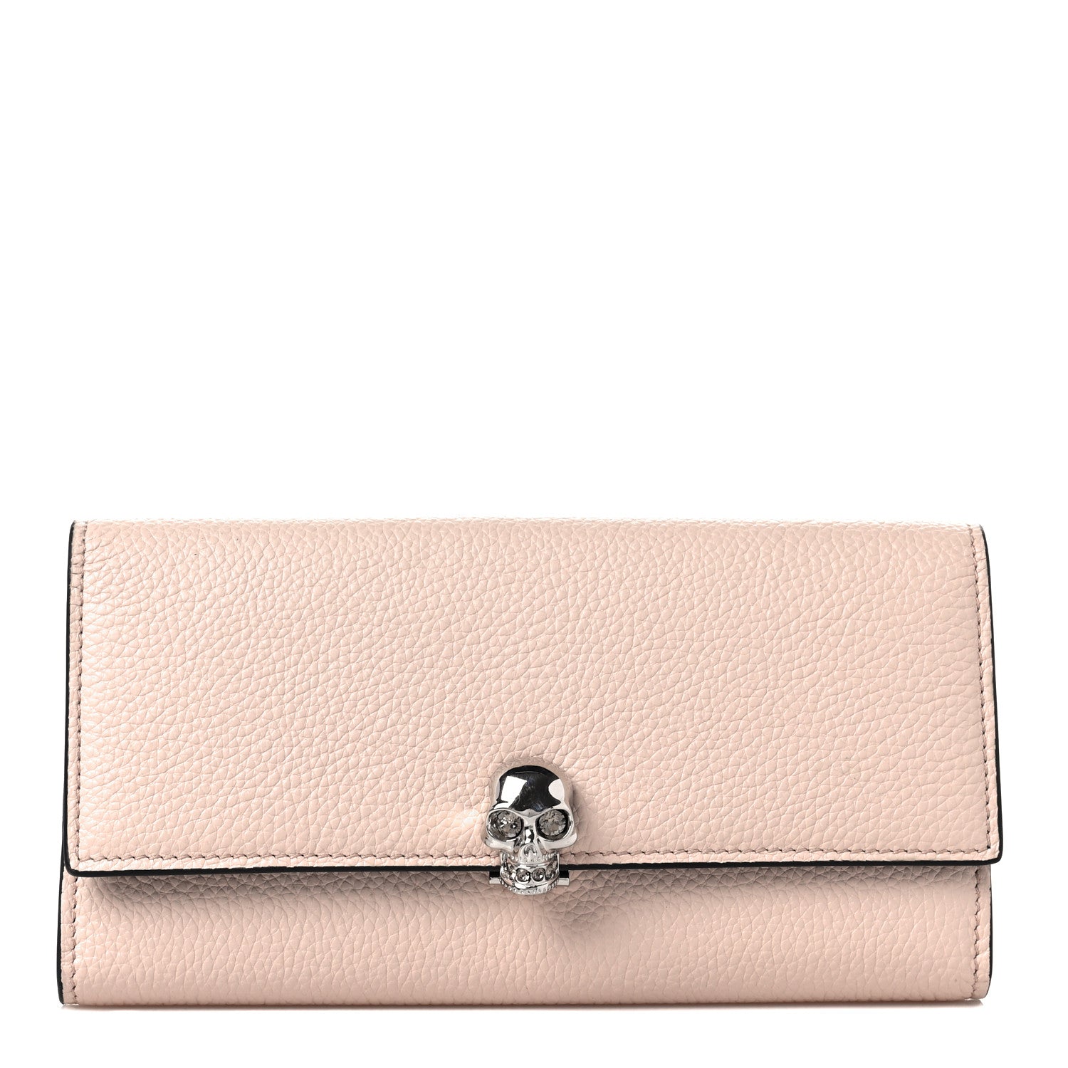 Alexander McQueen Pebbled Calfskin Skull Continental Wallet Teint 1 of 10