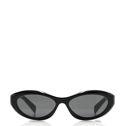 Prada Acetate Oval Sunglasses SPR 26Z Black 2 of 8