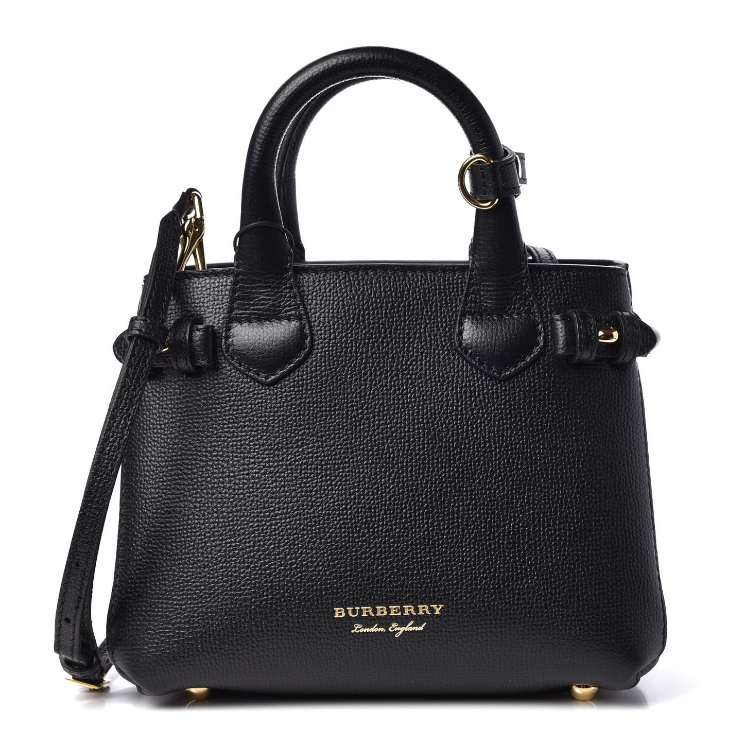 Derby Calfskin House Check Baby Banner Tote Black