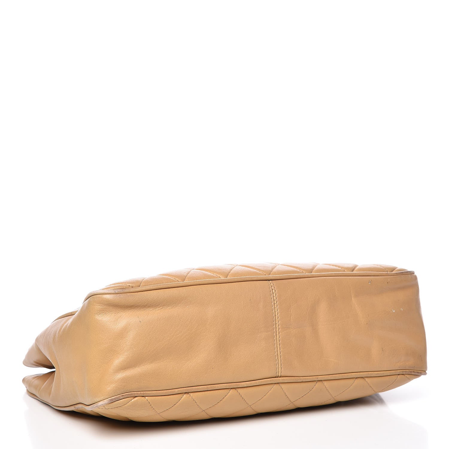 Chanel Lambskin Quilted Tote Beige 4 of 30