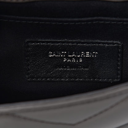 Saint Laurent Calfskin Y Quilted Monogram Loulou Flap Bag Earth 7 of 10