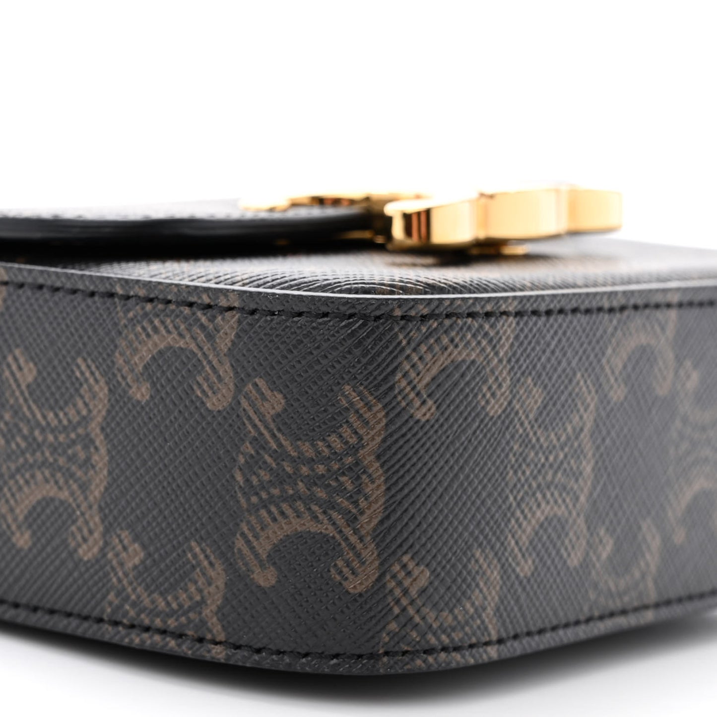 Triomphe Canvas Calfskin Mini Triomphe Tan