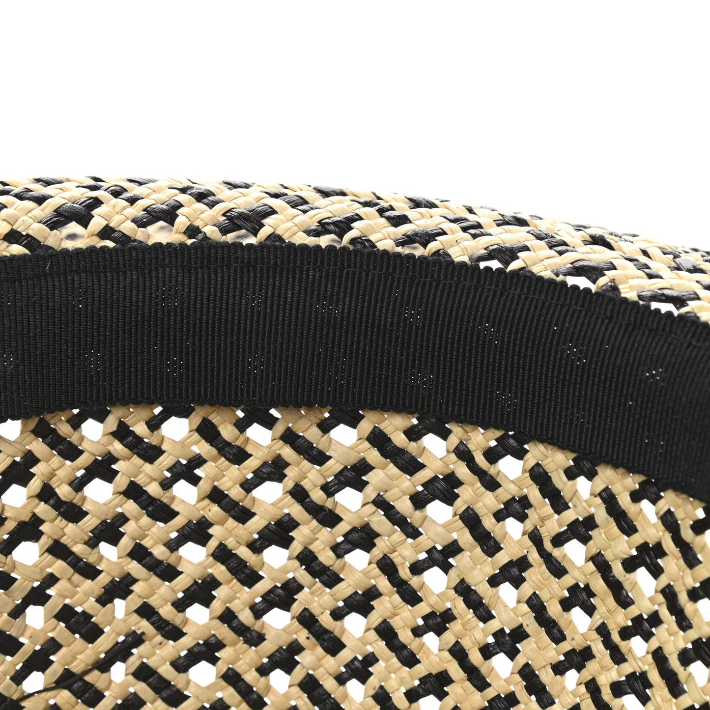 Panama Straw Chapeau Tanzanie Canna Hat 57 Naturel Black