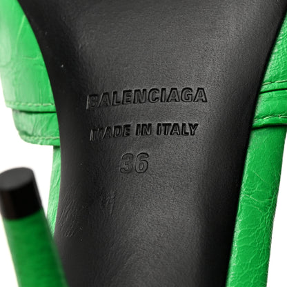 Balenciaga Agneau Arena Cagole 50mm Slide Sandals 36 Vivd Green 6 of 10