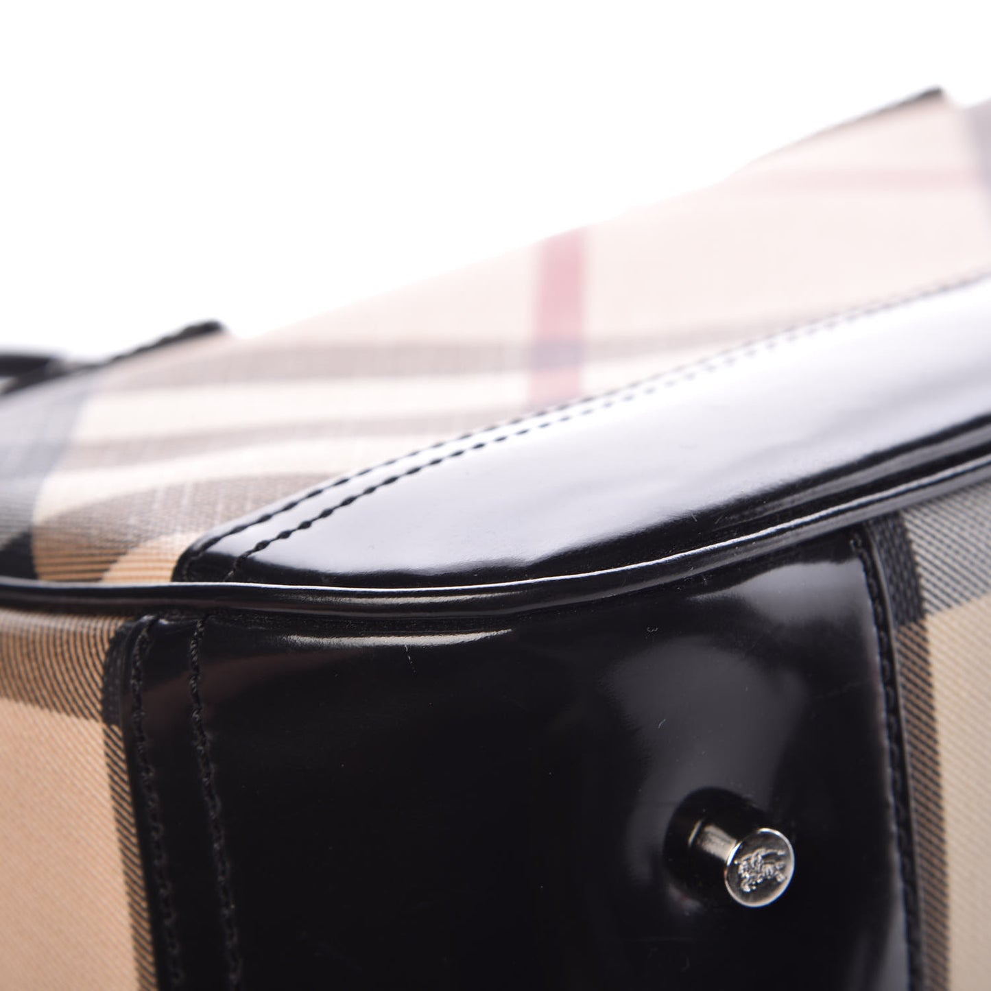 Supernova Check Patent Bowling Bag Black