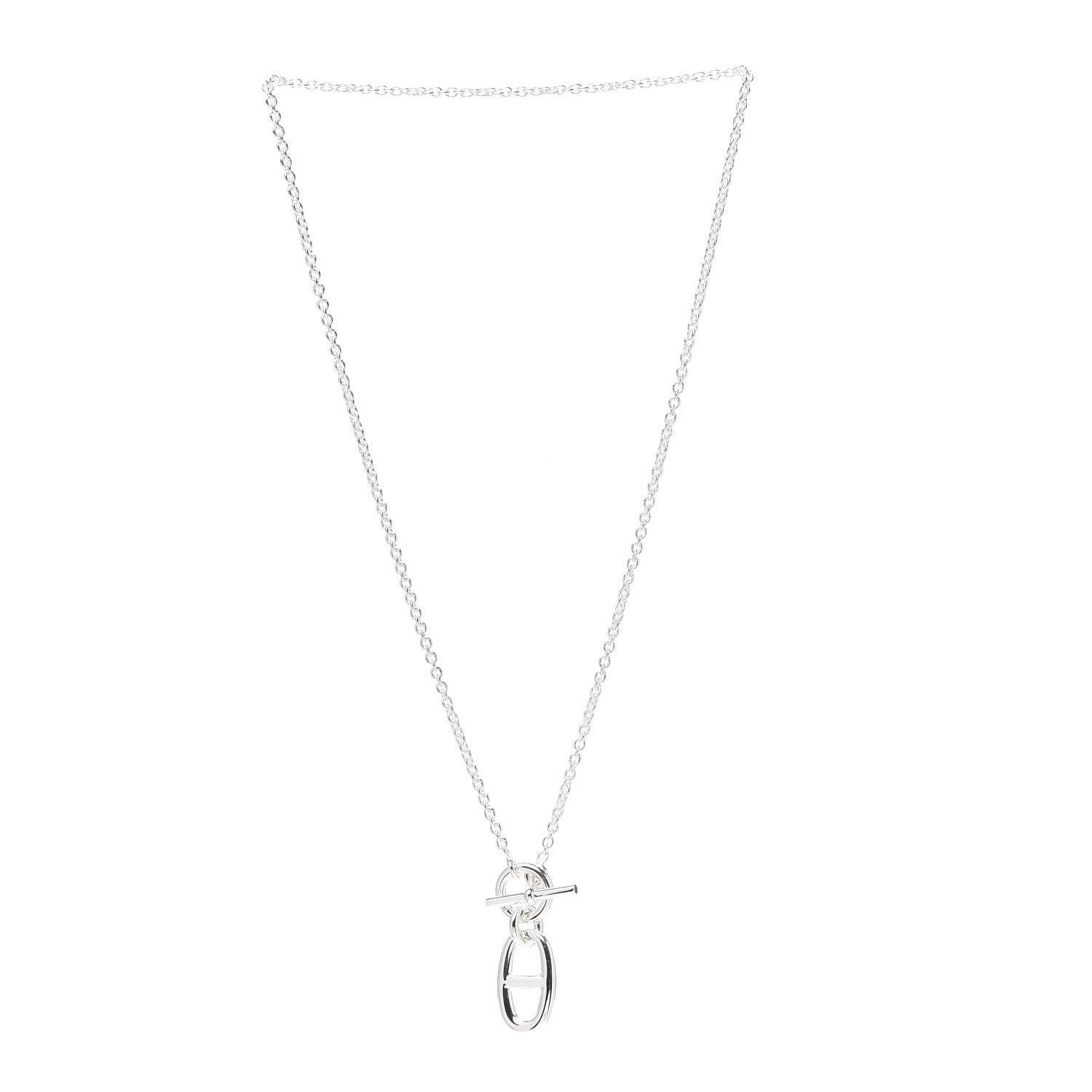 Hermes Sterling Silver Amulette Chaine d'Ancre Necklace 3 of 5