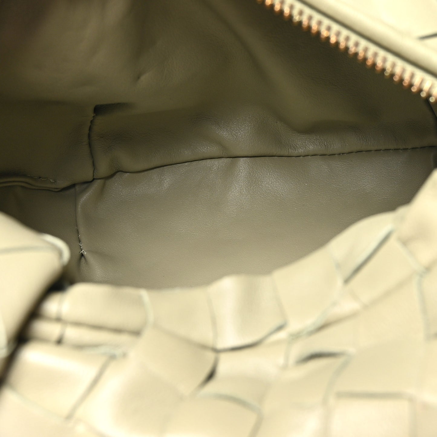 Nappa Intrecciato Mini Jodie Travertine