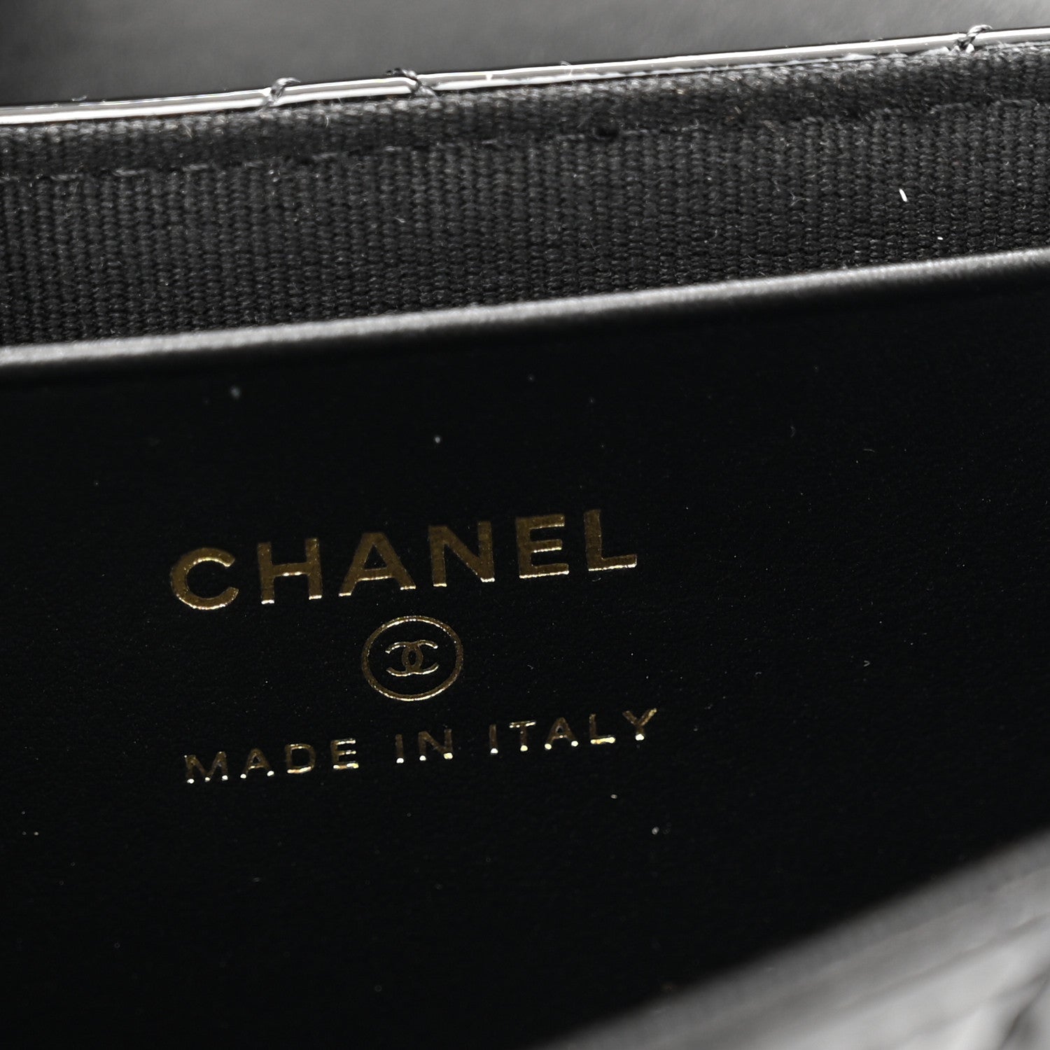Chanel Patent Calfskin Quilted Mini Clutch Black 6 of 10