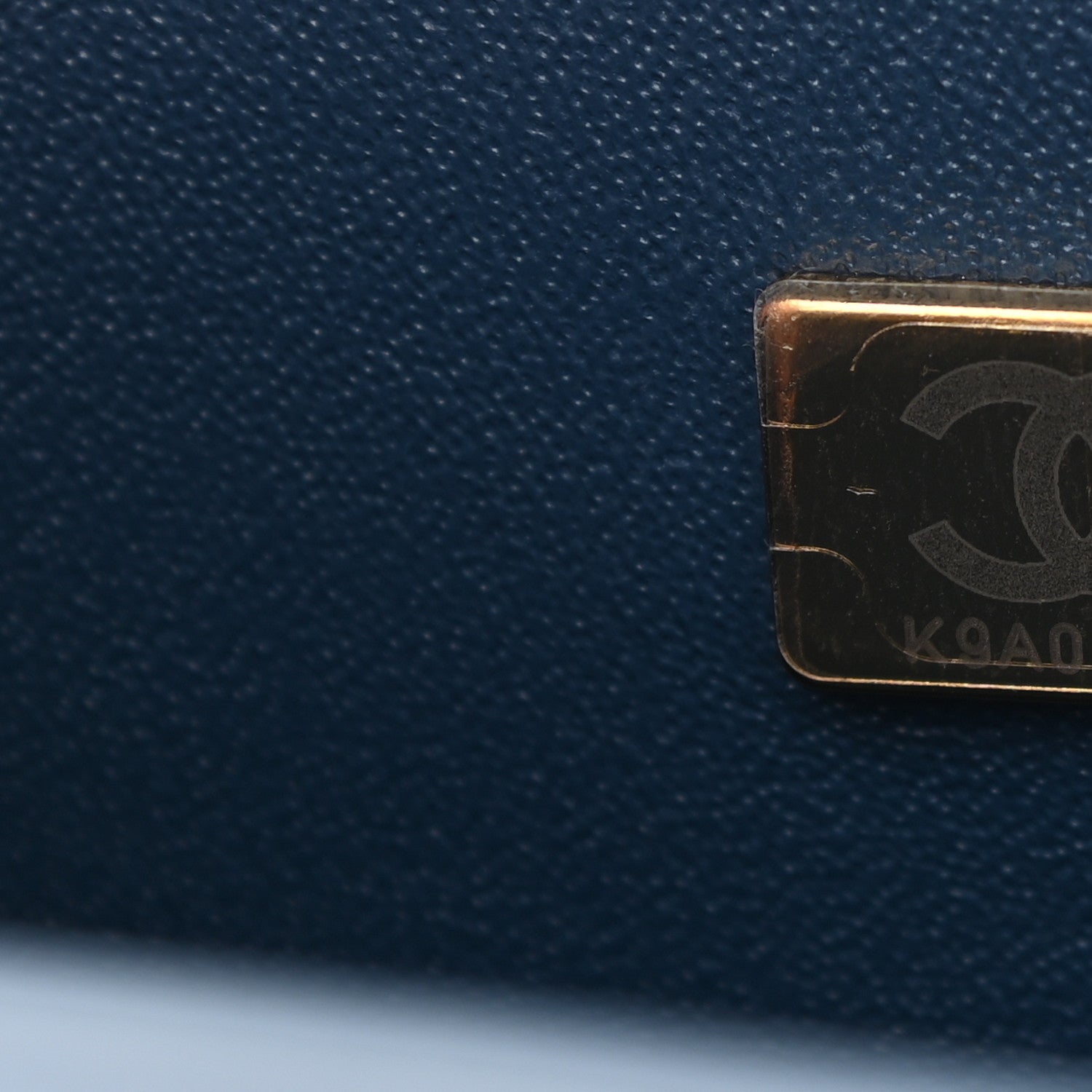 Chanel Lambskin Quilted Mini Top Handle Rectangular Flap Dark Blue 7 of 11
