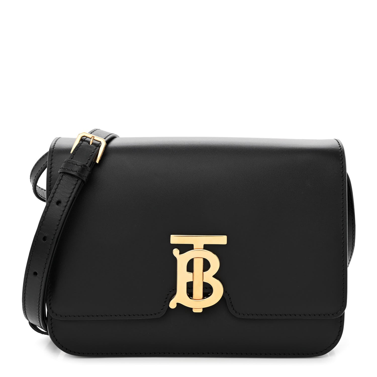 Burberry Calfskin Small TB Bag Black 1 of 9