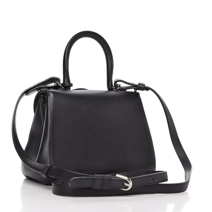 Delvaux Calfskin Mini Brillant Satchel Black 3 of 9