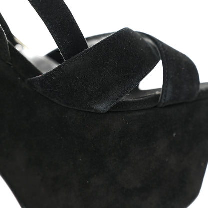 Christian Louboutin Velvet Super Yaz 160 Sandals 37.5 Black 9 of 11