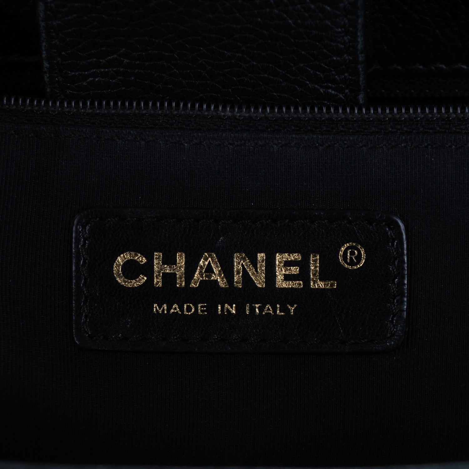 Chanel Calfskin Cerf Executive Shopper Tote Black 6 of 7